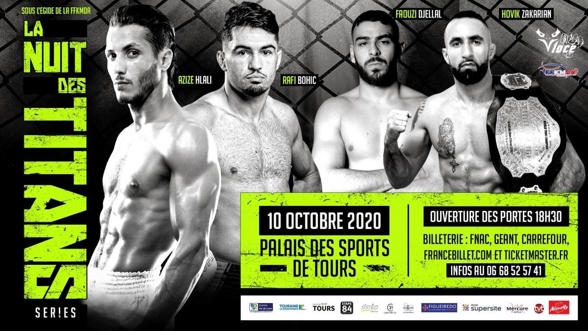 La nuit des Titans, series, 10 octobre 2020, palais des sports de tours, ouverture des portes 18h30