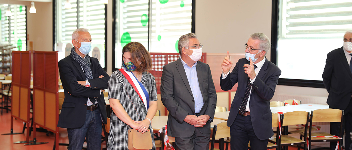 la visite de rentrée au Lycée Jean Zay à Orléans 