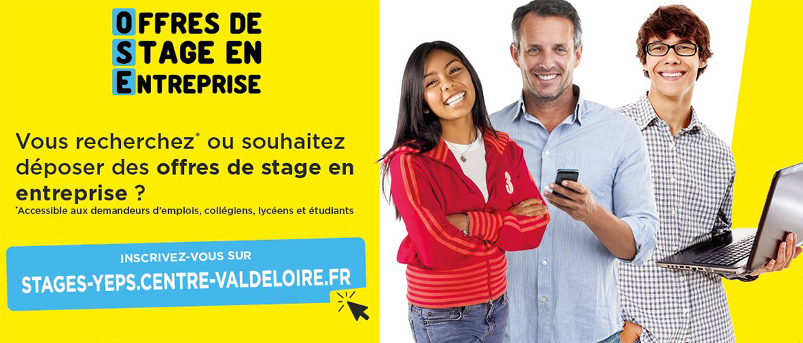 Offre de stage en entreprise - Inscrivez-vous sur centre-valdeloire.stagedecouverte.fr