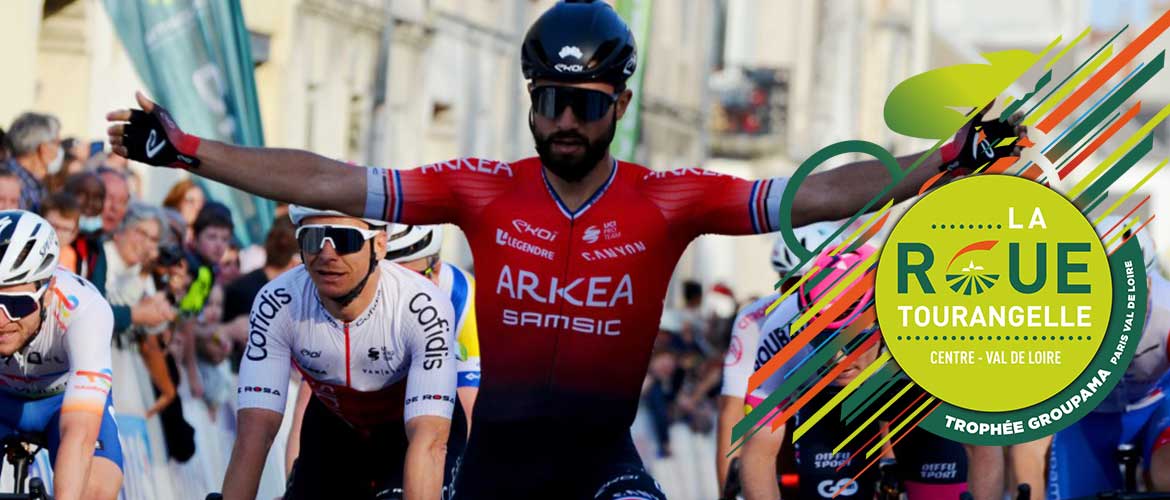Photo du cycliste avec le logo de la Rouge Tourangelle