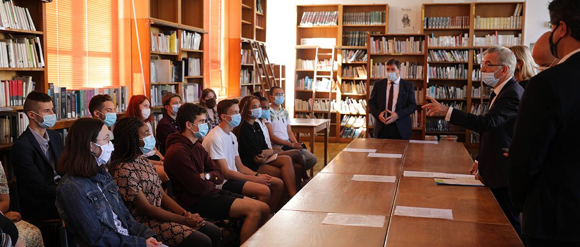 la visite de rentrée au Lycée Balzac à Tours 