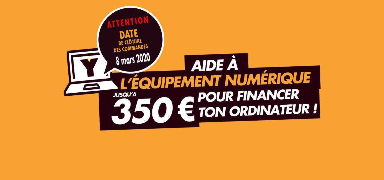 350 euros pour financer ton ordinateur